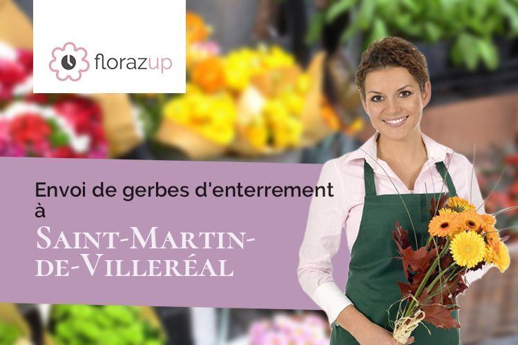 bouquets de fleurs pour un décès à Saint-Martin-de-Villeréal (Lot-et-Garonne/47210)