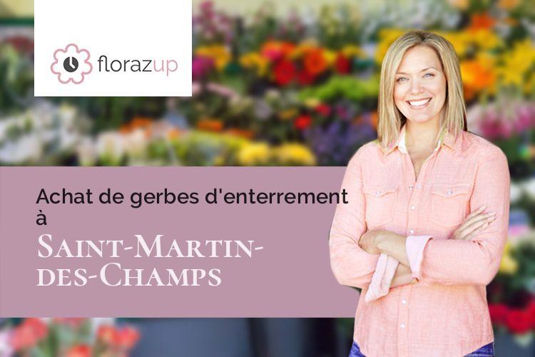 couronnes florales pour un deuil à Saint-Martin-des-Champs (Finistère/29600)