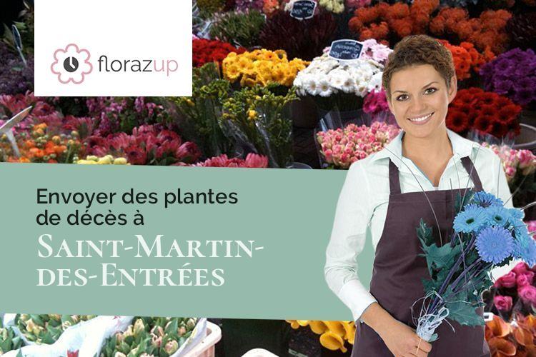 coupes de fleurs pour un décès à Saint-Martin-des-Entrées (Calvados/14400)