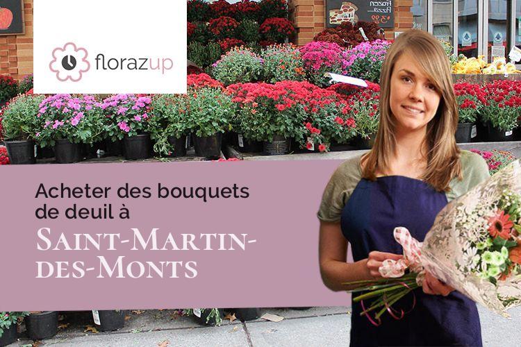 bouquets de fleurs pour un décès à Saint-Martin-des-Monts (Sarthe/72400)