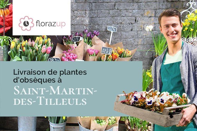 compositions de fleurs pour des obsèques à Saint-Martin-des-Tilleuls (Vendée/85130)