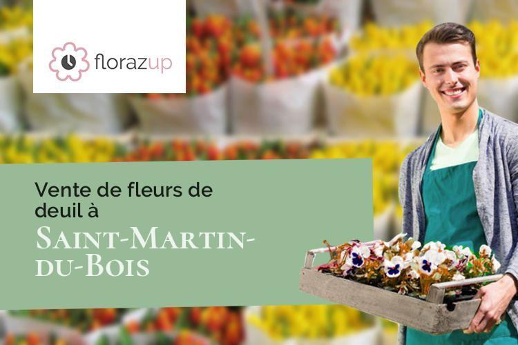 gerbes de fleurs pour des obsèques à Saint-Martin-du-Bois (Gironde/33910)