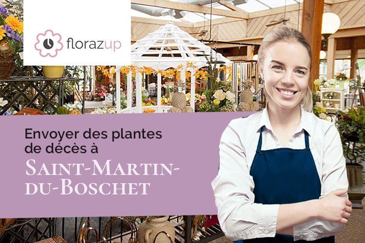 compositions florales pour un enterrement à Saint-Martin-du-Boschet (Seine-et-Marne/77320)