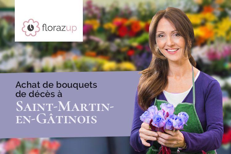 compositions de fleurs pour un deuil à Saint-Martin-en-Gâtinois (Saône-et-Loire/71350)