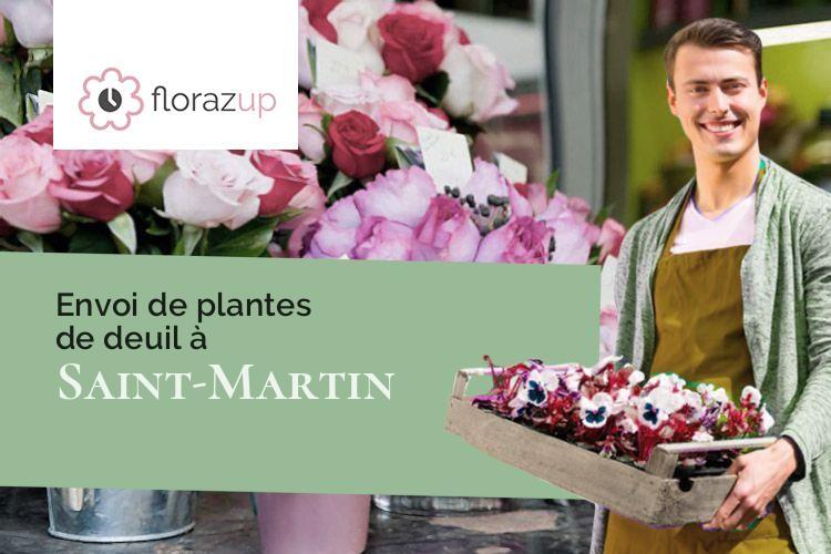 coupes de fleurs pour un décès à Saint-Martin (Gers/32300)