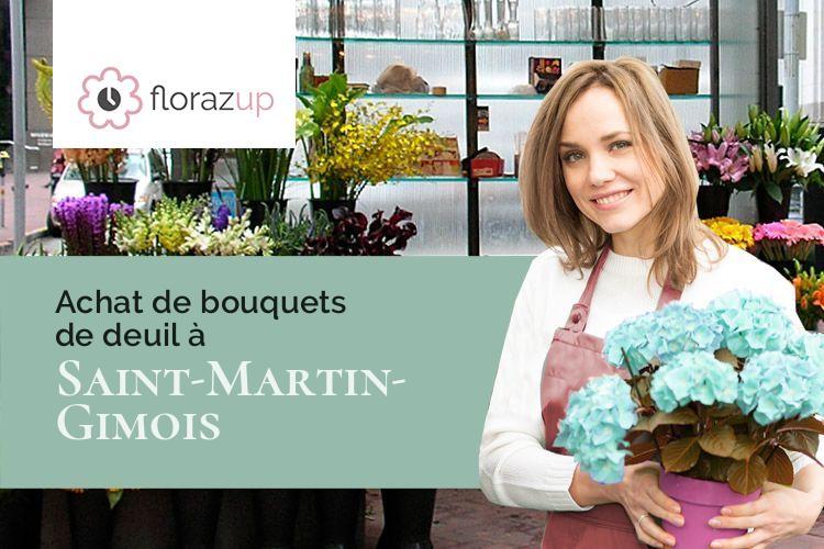 fleurs deuil pour un deuil à Saint-Martin-Gimois (Gers/32450)