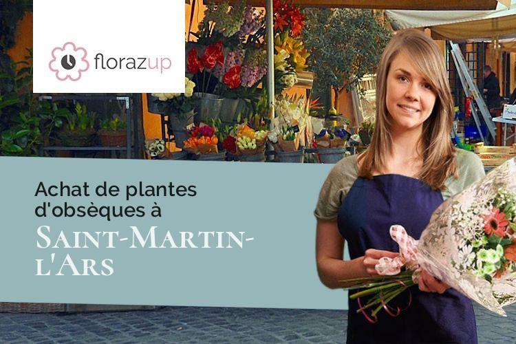 coeurs de fleurs pour un enterrement à Saint-Martin-l'Ars (Vienne/86350)