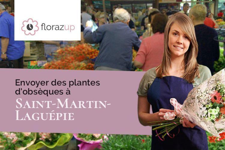 couronnes de fleurs pour un enterrement à Saint-Martin-Laguépie (Tarn/81170)