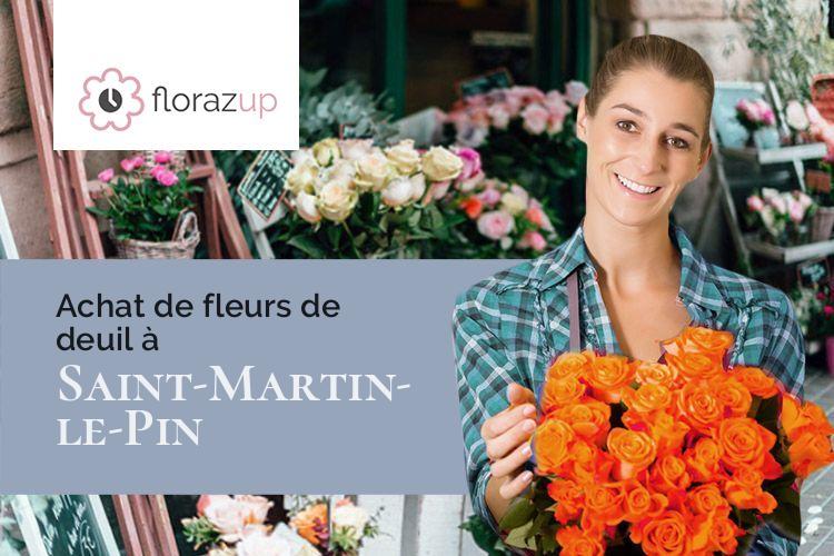 coeurs de fleurs pour des obsèques à Saint-Martin-le-Pin (Dordogne/24300)