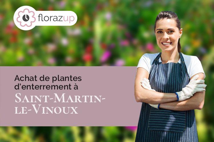 croix de fleurs pour un deuil à Saint-Martin-le-Vinoux (Isère/38950)