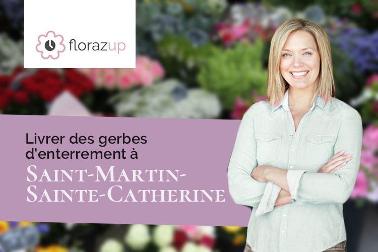 gerbes de fleurs pour un deuil à Saint-Martin-Sainte-Catherine (Creuse/23430)