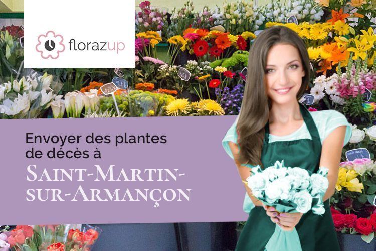 compositions florales pour un décès à Saint-Martin-sur-Armançon (Yonne/89700)