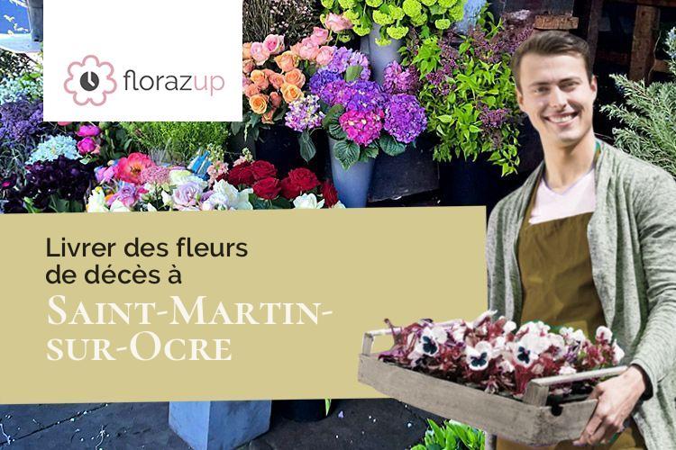 coupes de fleurs pour un enterrement à Saint-Martin-sur-Ocre (Yonne/89110)