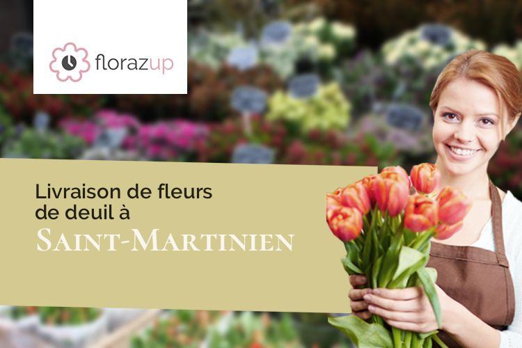 bouquets de fleurs pour un deuil à Saint-Martinien (Allier/03380)