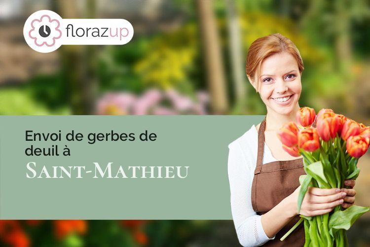 bouquets de fleurs pour une crémation à Saint-Mathieu (Haute-Vienne/87440)