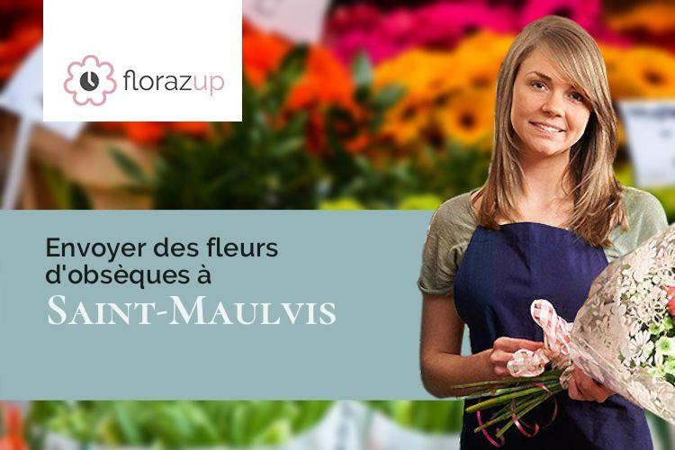 créations florales pour des obsèques à Saint-Maulvis (Somme/80140)