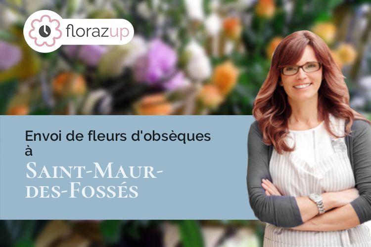 compositions de fleurs pour un décès à Saint-Maur-des-Fossés (Val-de-Marne/94100)