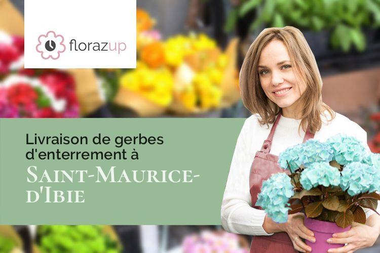 créations florales pour un décès à Saint-Maurice-d'Ibie (Ardèche/07170)