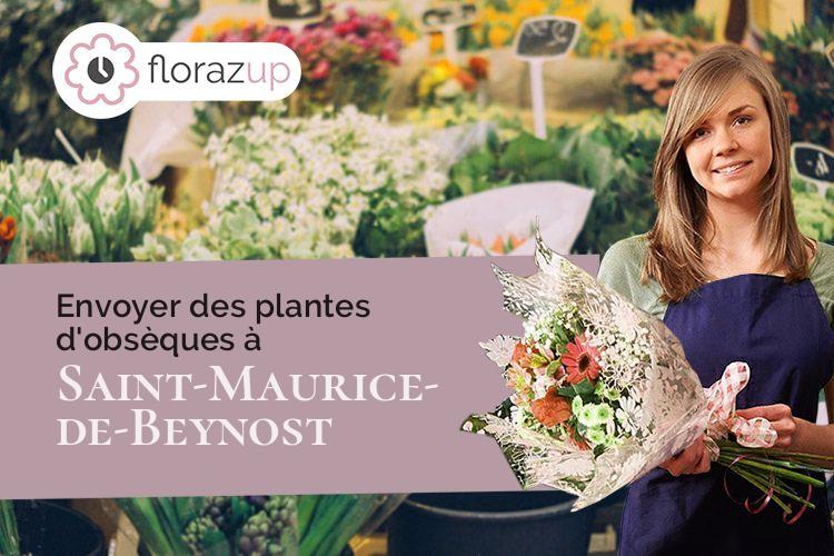 couronnes florales pour un enterrement à Saint-Maurice-de-Beynost (Ain/01700)