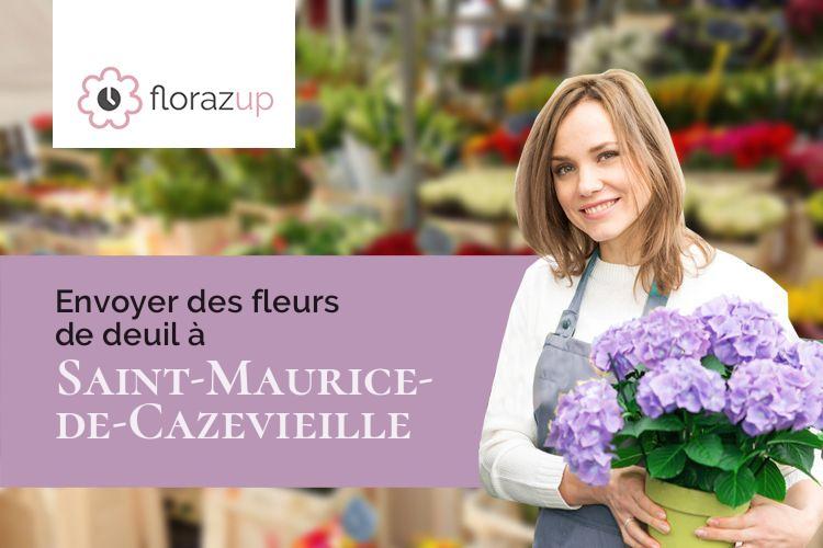 coupes de fleurs pour un enterrement à Saint-Maurice-de-Cazevieille (Gard/30360)