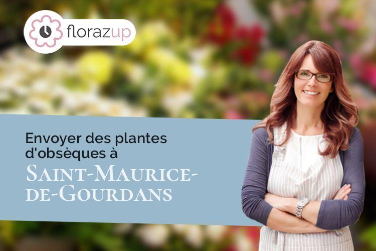 gerbes de fleurs pour un décès à Saint-Maurice-de-Gourdans (Ain/01800)