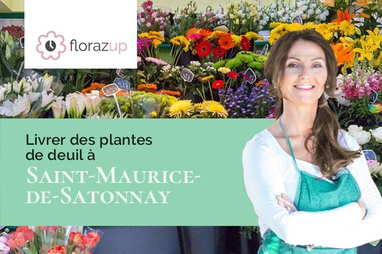 gerbes de fleurs pour des funérailles à Saint-Maurice-de-Satonnay (Saône-et-Loire/71260)
