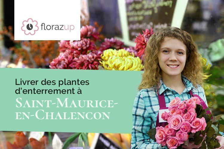 couronnes florales pour un décès à Saint-Maurice-en-Chalencon (Ardèche/07190)