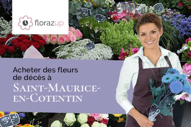couronnes de fleurs pour une crémation à Saint-Maurice-en-Cotentin (Manche/50270)