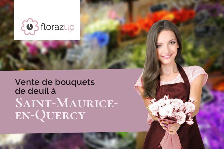 coupes de fleurs pour des obsèques à Saint-Maurice-en-Quercy (Lot/46120)
