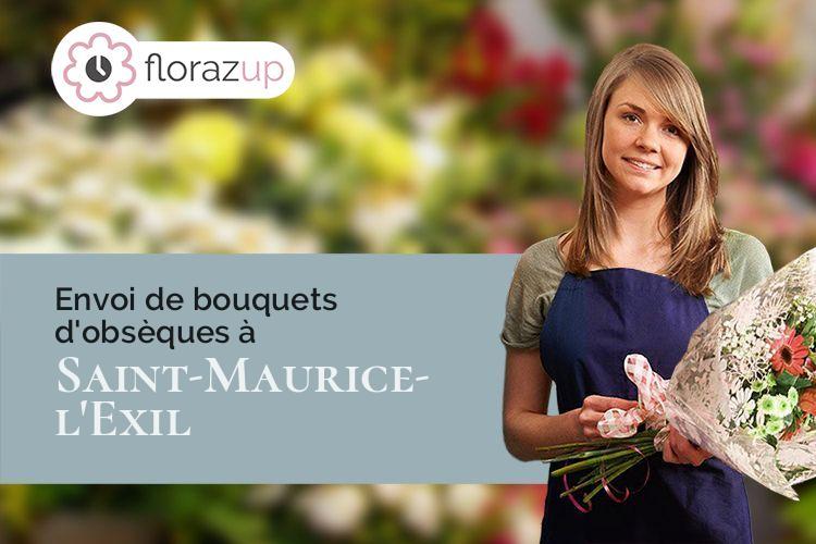 créations florales pour des funérailles à Saint-Maurice-l'Exil (Isère/38550)