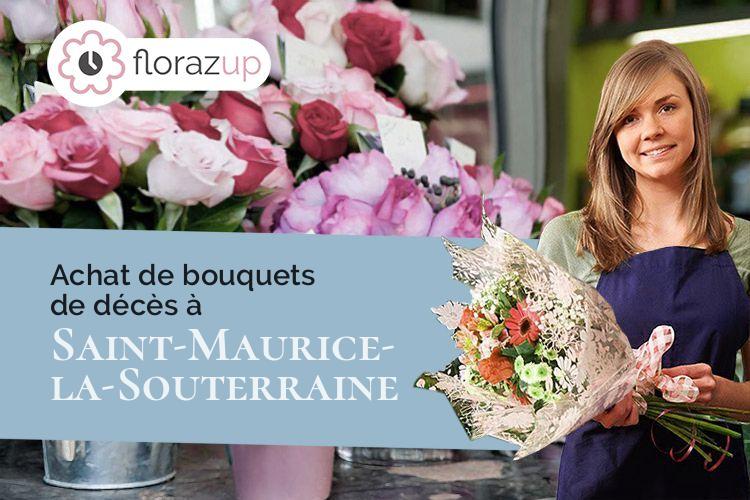 créations de fleurs pour un deuil à Saint-Maurice-la-Souterraine (Creuse/23300)