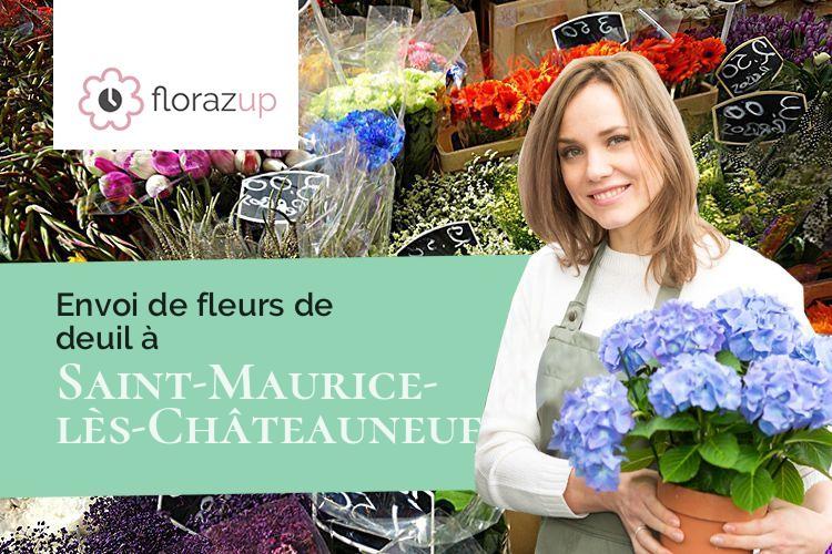 créations florales pour un décès à Saint-Maurice-lès-Châteauneuf (Saône-et-Loire/71740)