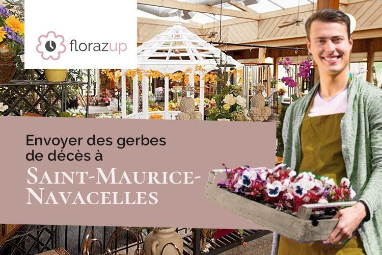 gerbes de fleurs pour une crémation à Saint-Maurice-Navacelles (Hérault/34520)