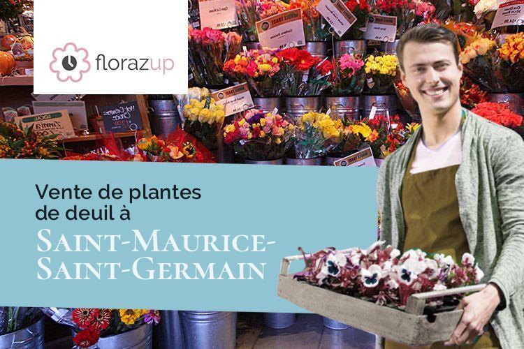 compositions florales pour un décès à Saint-Maurice-Saint-Germain (Eure-et-Loir/28240)