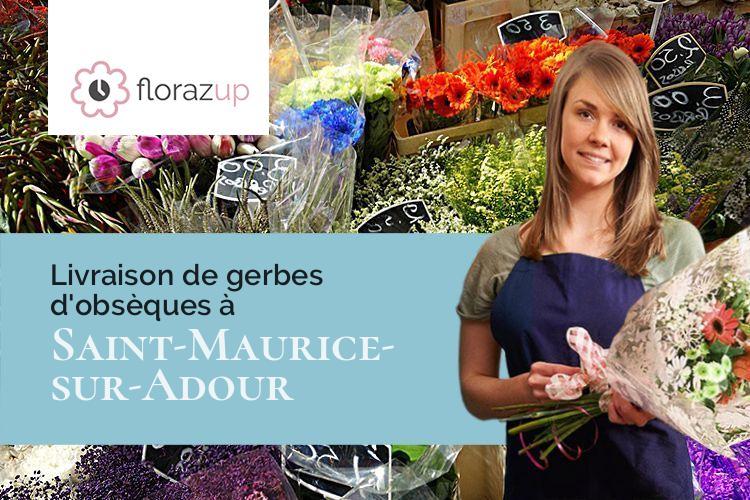 coeurs de fleurs pour des funérailles à Saint-Maurice-sur-Adour (Landes/40270)