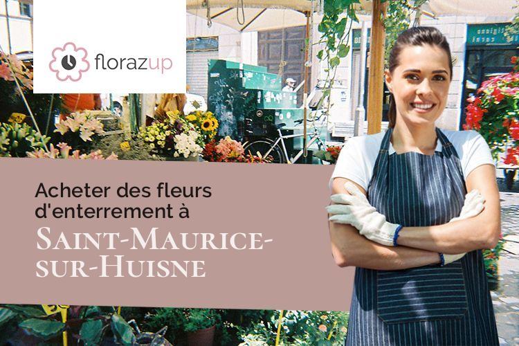 gerbes de fleurs pour un décès à Saint-Maurice-sur-Huisne (Orne/61110)