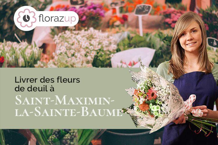 compositions de fleurs pour des obsèques à Saint-Maximin-la-Sainte-Baume (Var/83470)