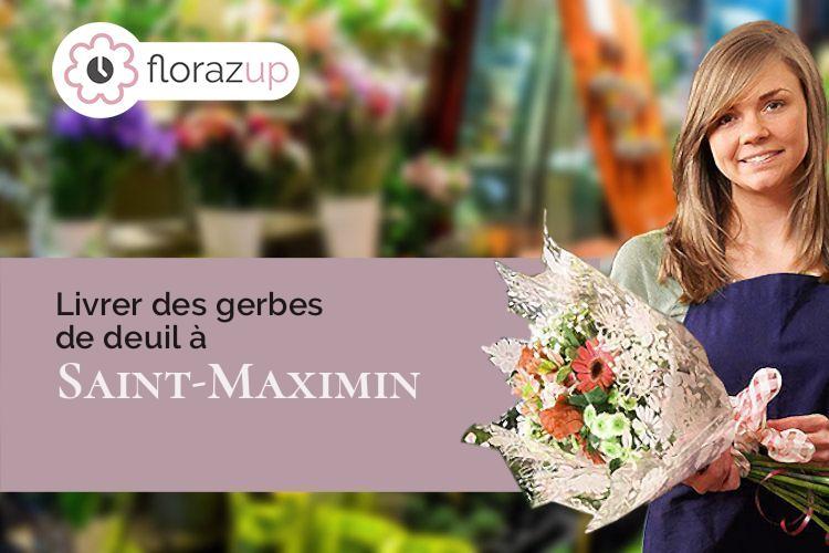 créations de fleurs pour un deuil à Saint-Maximin (Oise/60740)