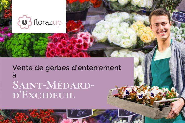 compositions de fleurs pour une crémation à Saint-Médard-d'Excideuil (Dordogne/24160)