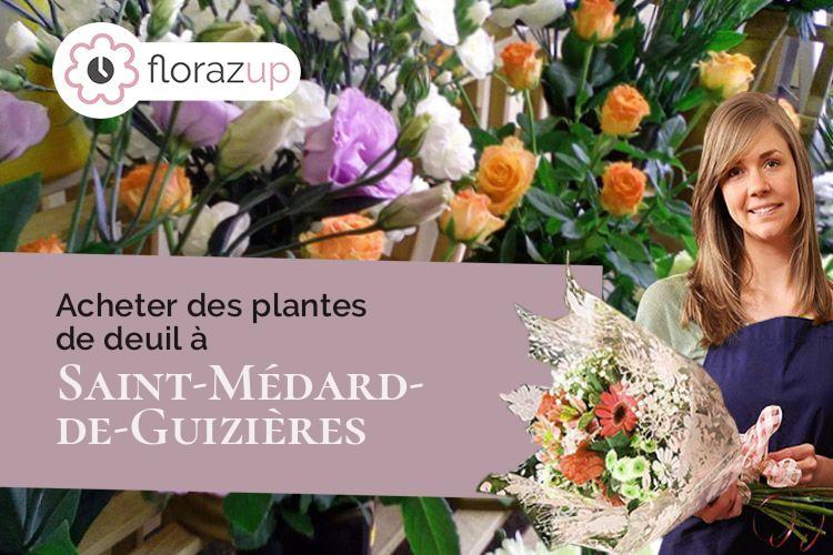 créations florales pour un deuil à Saint-Médard-de-Guizières (Gironde/33230)