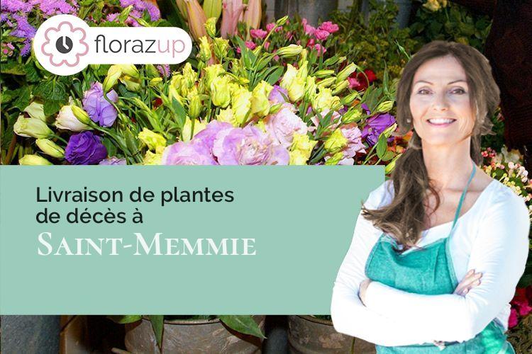 gerbes de fleurs pour un deuil à Saint-Memmie (Marne/51470)