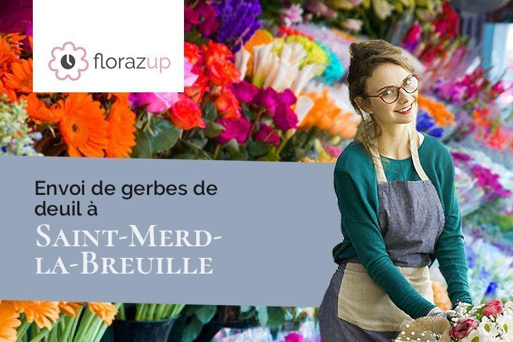 créations de fleurs pour un enterrement à Saint-Merd-la-Breuille (Creuse/23100)