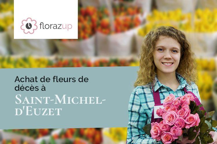 compositions florales pour des obsèques à Saint-Michel-d'Euzet (Gard/30200)