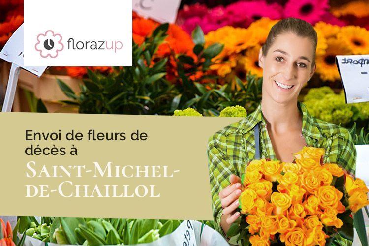 couronnes florales pour un enterrement à Saint-Michel-de-Chaillol (Hautes-Alpes/05260)