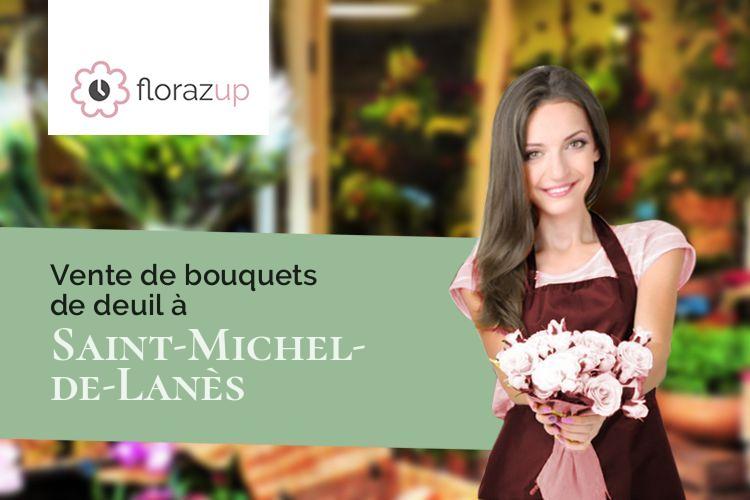 créations florales pour un enterrement à Saint-Michel-de-Lanès (Aude/11410)