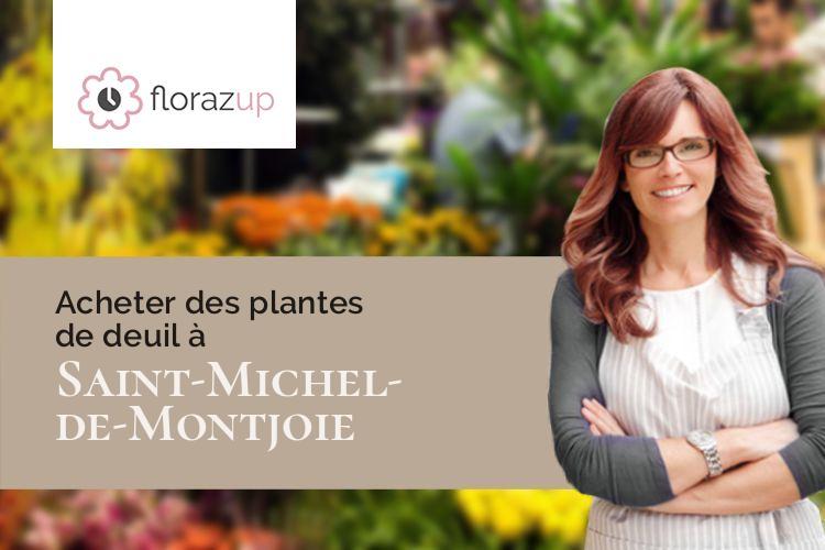 plantes pour un deuil à Saint-Michel-de-Montjoie (Manche/50670)