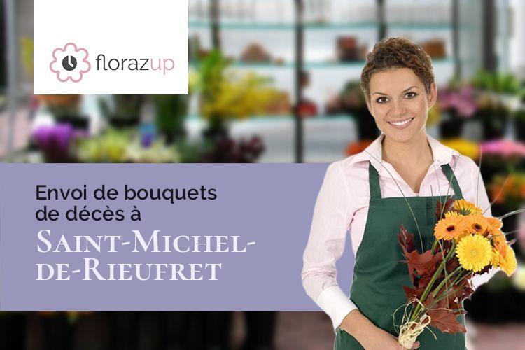 compositions florales pour des funérailles à Saint-Michel-de-Rieufret (Gironde/33720)