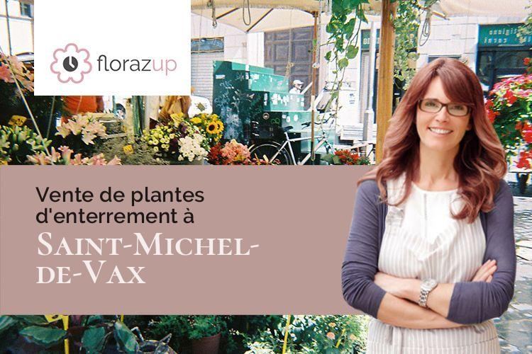 couronnes florales pour des funérailles à Saint-Michel-de-Vax (Tarn/81140)