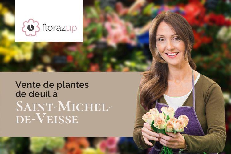 gerbes de fleurs pour des funérailles à Saint-Michel-de-Veisse (Creuse/23480)