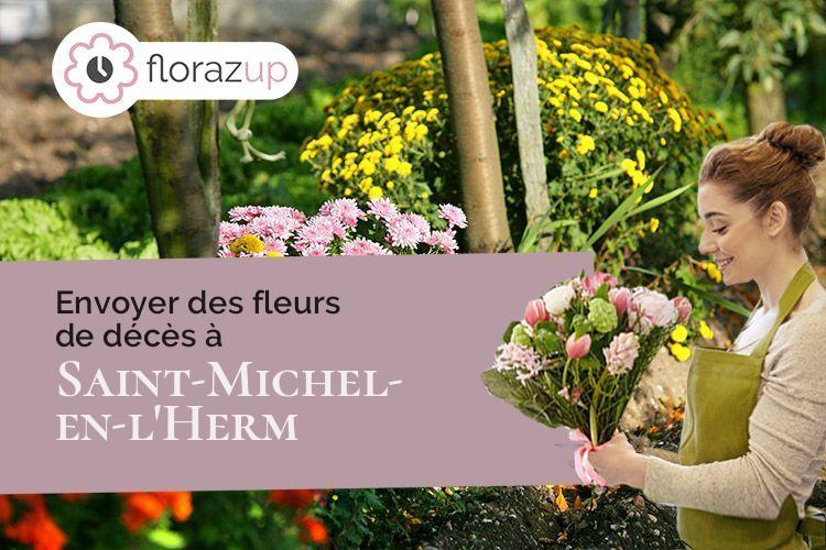 créations florales pour une crémation à Saint-Michel-en-l'Herm (Vendée/85580)